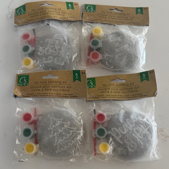 Other - 3/$10 DIY Christmas Rock Painting Kit